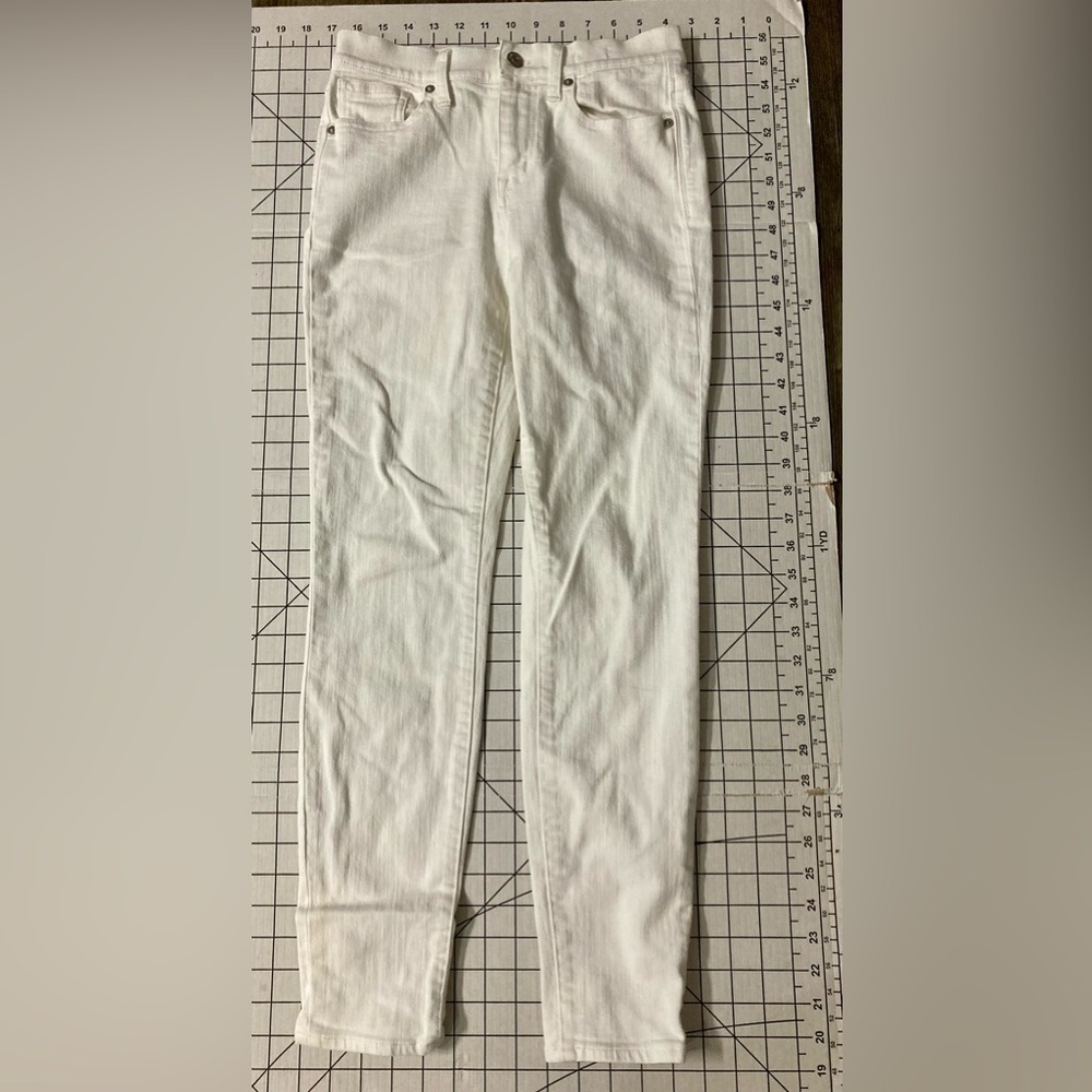 Madewell Women’s Size 25 White 9” High Riser Skinny‎ Skinny Jeans